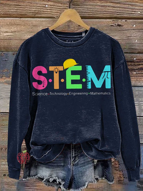 Science Technology Engineering Mathematics Teacher Casual  Sweatshirt