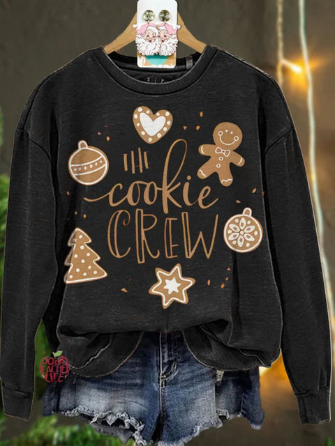 Christmas The Cookie Crew Gingerbread Casual  Sweatshirt