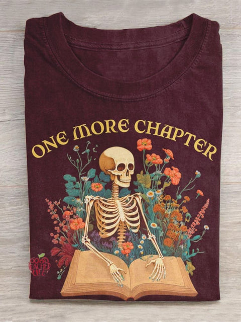 Grim Reaper One More Chapter Creative Design Teacher T-shirt