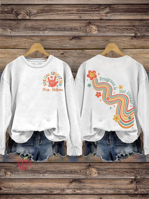 Special Education Crew Neck Long Sleeve Sweatshirt