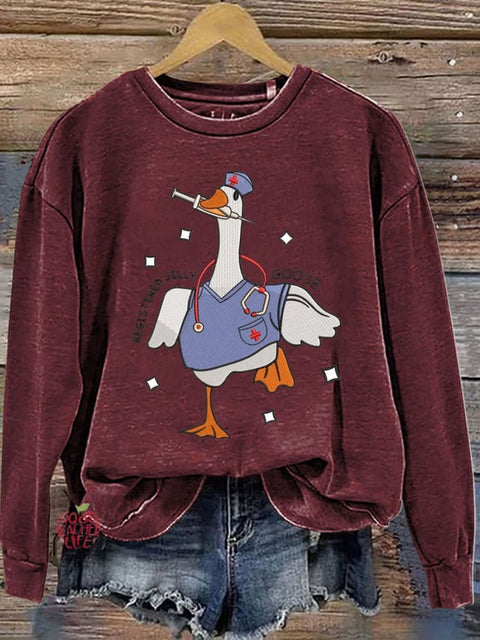 Silly Goose Registered Nurse Casual  Sweatshirt