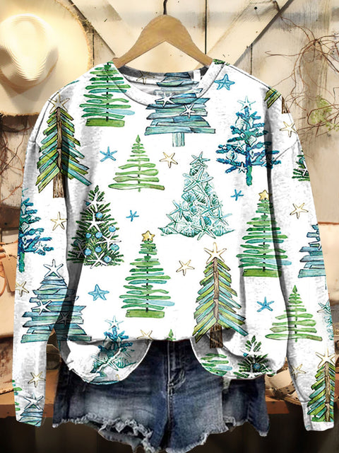 Christmas Tree Art Print Sweatshirt