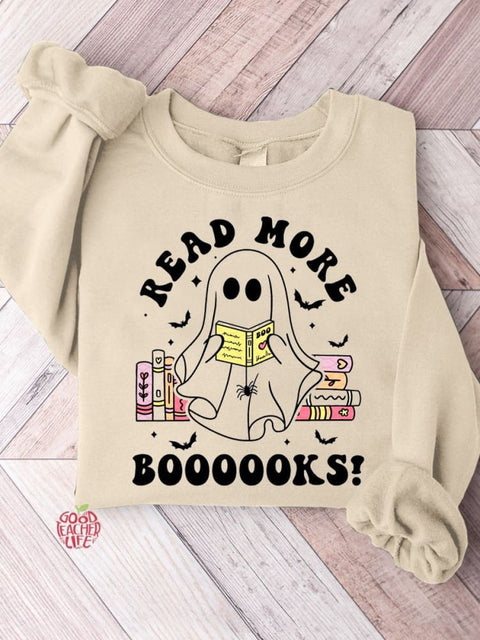 Read More Books Halloween Teacher Casual Sweatshirt