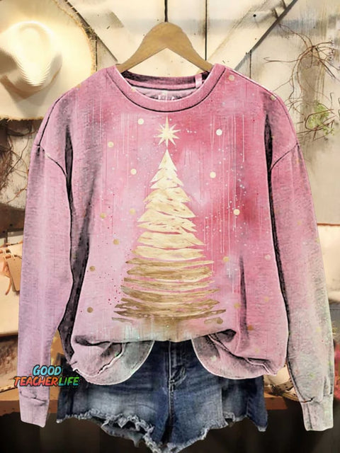 Christmas Tree Casual Sweatshirt