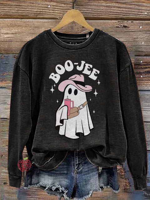 Boo-jee Ghost Halloween Casual Sweatshirt