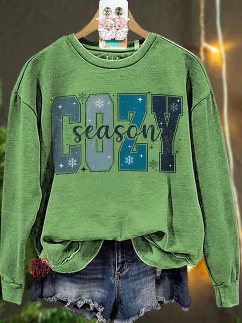 Christmas Cozy Season Winter Casual  Sweatshirt