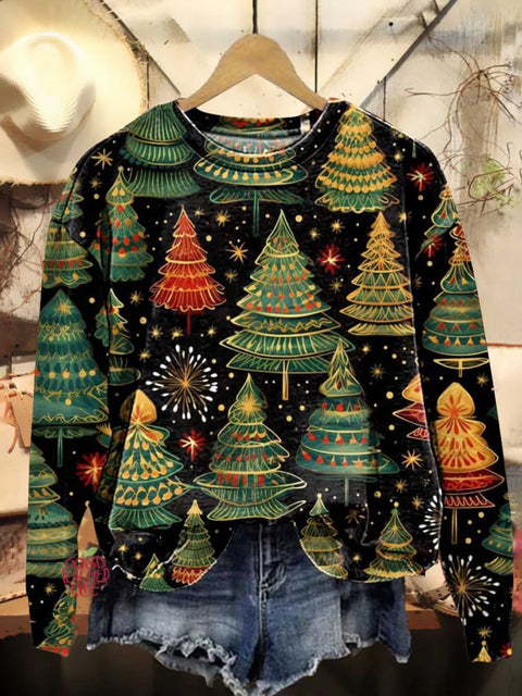 Christmas Tree Casual Sweatshirt