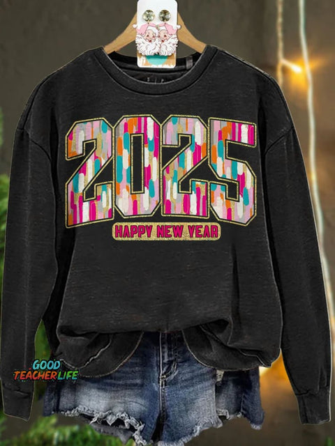 Happy New Year 2025 Casual  Sweatshirt