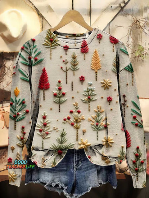 Christmas Tree Casual Sweatshirt