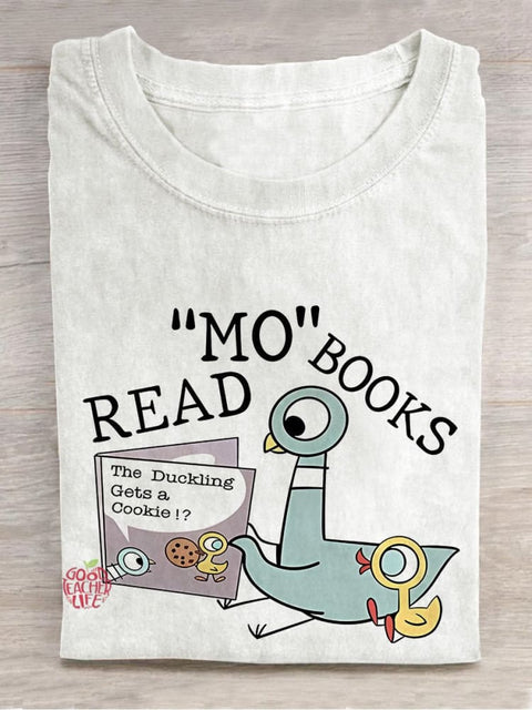 Read More Books Teacher Casual Print T-shirt