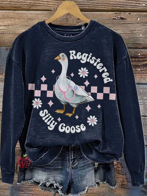 Nurse Gift Registered Silly Goose Casual  Sweatshirt