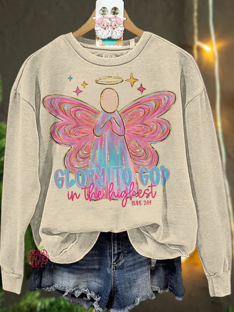 Christmas Glory to God Casual  Sweatshirt