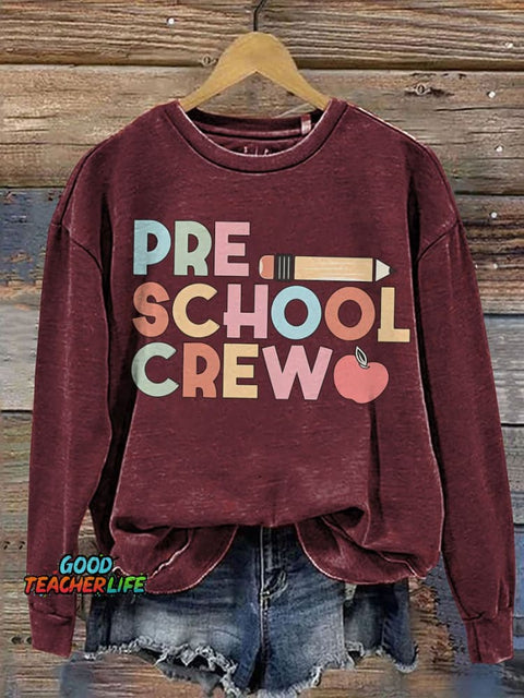 Teacher Personalized Preschool Casual  Sweatshirt