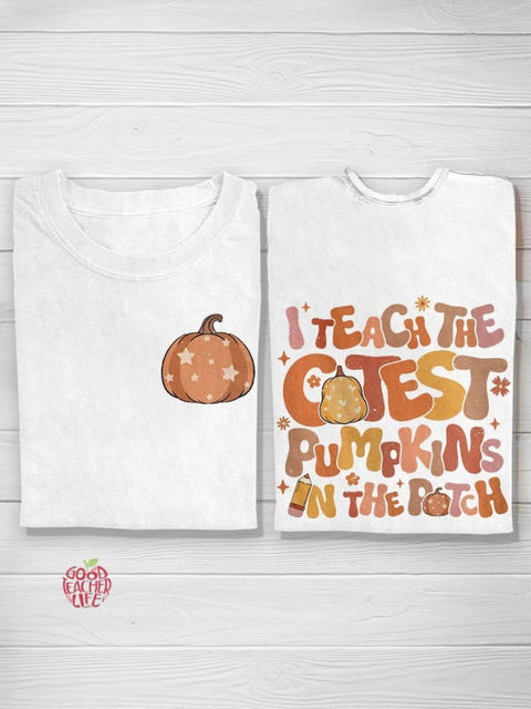 I Teach The Pumpkins Creative Design Teacher T-shirt