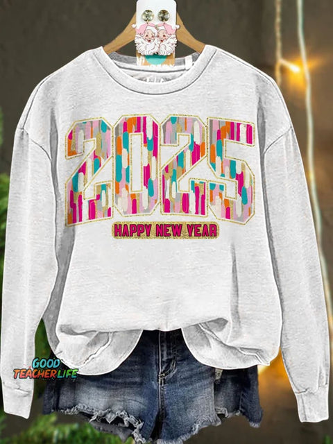 Happy New Year 2025 Casual  Sweatshirt