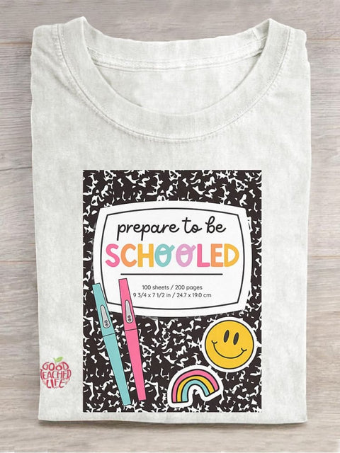 Composition Notebook Casual Print T-shirt