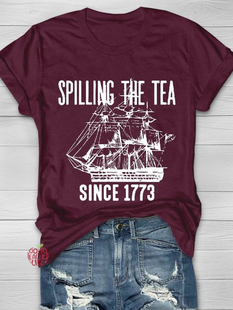 Women's teacher  SPILLING  THE  TEA   T-shirt