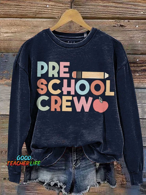 Teacher Personalized Preschool Casual  Sweatshirt