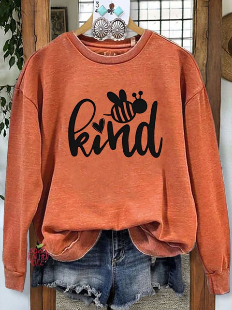 Be Kind Teacher Gifts Happy Casual  Sweatshirt