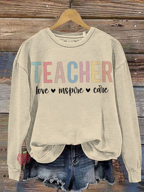 Teacher School love Casual  Sweatshirt