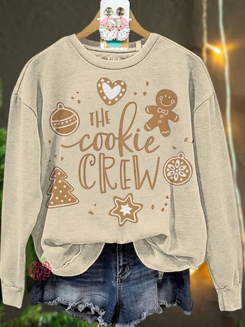 Christmas The Cookie Crew Gingerbread Casual  Sweatshirt