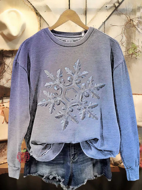 Christmas Snowflake Casual Sweatshirt