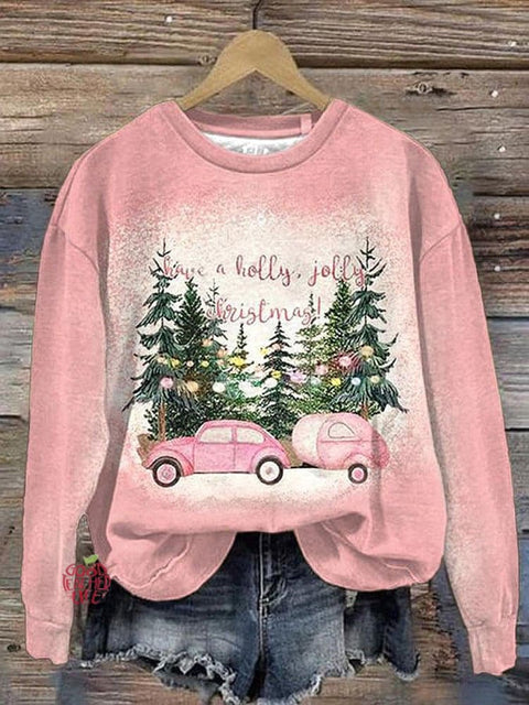 Lovely Christmas Art Print Casual Sweatshirt