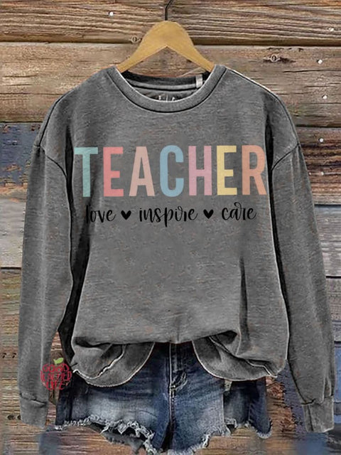 Teacher School love Casual  Sweatshirt