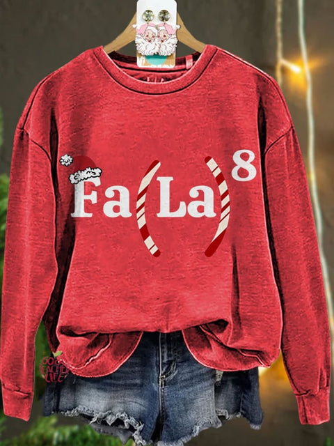 Christmas Math Teacher Math Fa La La Casual Sweatshirt