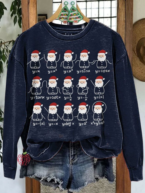 Math Teacher Christmas Casual Sweatshirt