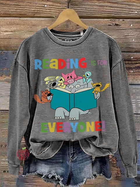 Reading Is For Everyone Teacher Casual  Sweatshirt