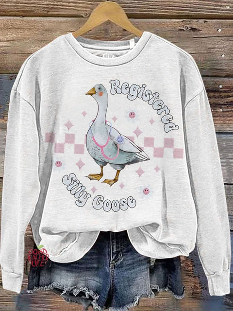 Nurse Gift Registered Silly Goose Casual  Sweatshirt