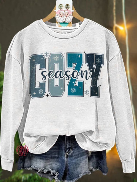 Christmas Cozy Season Winter Casual  Sweatshirt