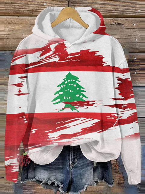 Peace And Love Christmas Tree Art Print Casual Sweatshirt