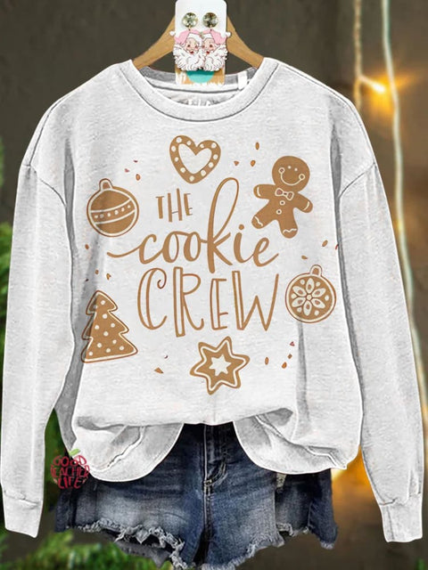 Christmas The Cookie Crew Gingerbread Casual  Sweatshirt