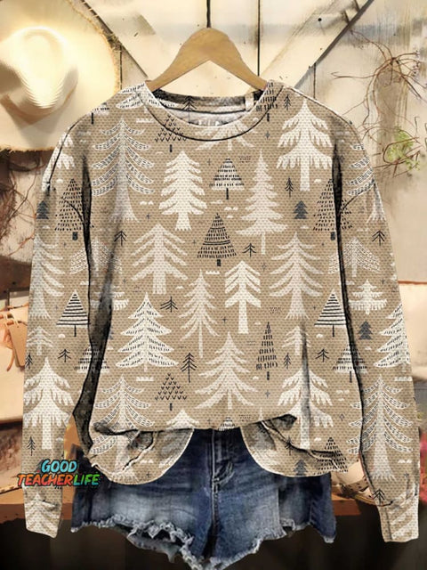 Christmas Tree Casual Sweatshirt