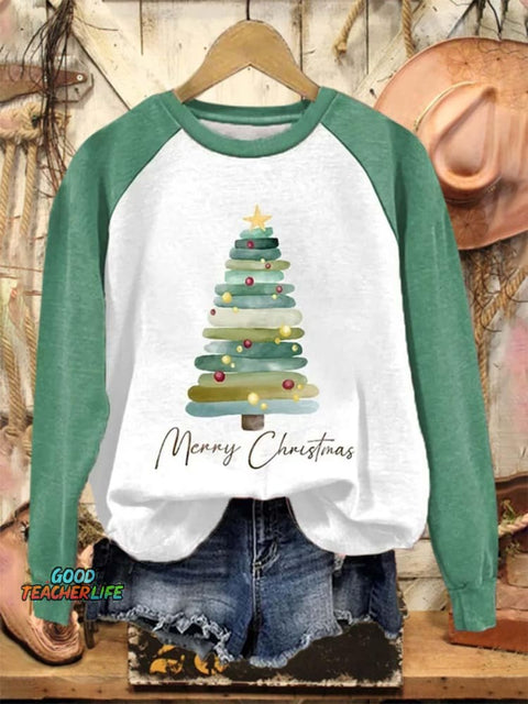 Lovely Christmas Art Print Casual Sweatshirt