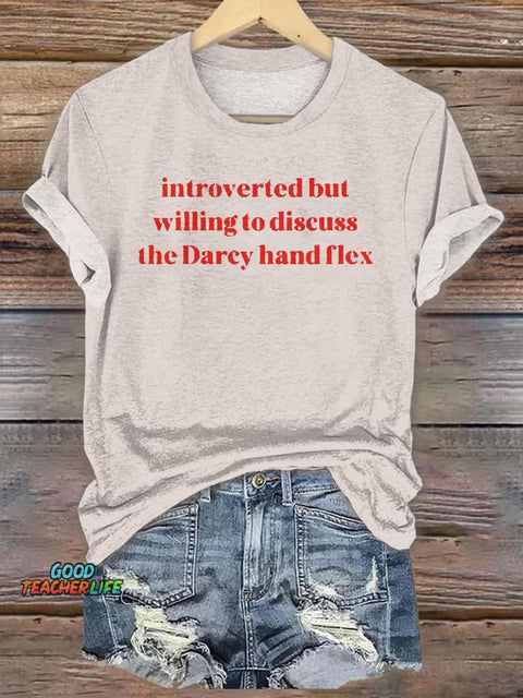 Pride & Prejudice Funny Crew Neck T-shirt