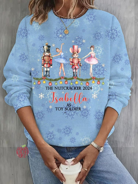 Women's Nutcracker Christmas Long Sleeve Casual Top