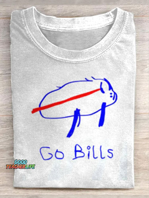 Retro Graffiti Art Print Casual T-shirt