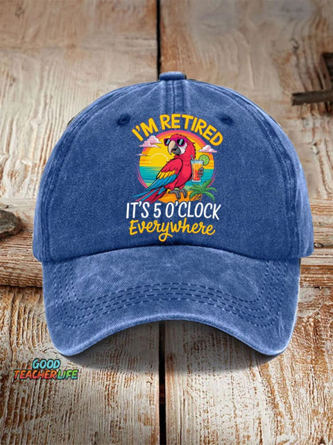 Unisex Resort Hawaiian Design Print Hat