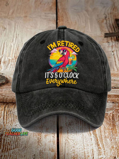 Unisex Resort Hawaiian Design Print Hat