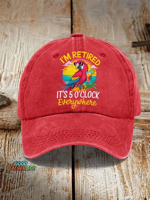 Unisex Resort Hawaiian Design Print Hat