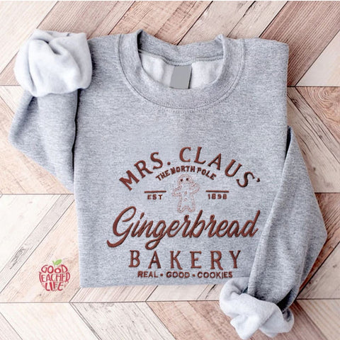 XMAS MRS. Santa Claus Bakery Sweatshirt