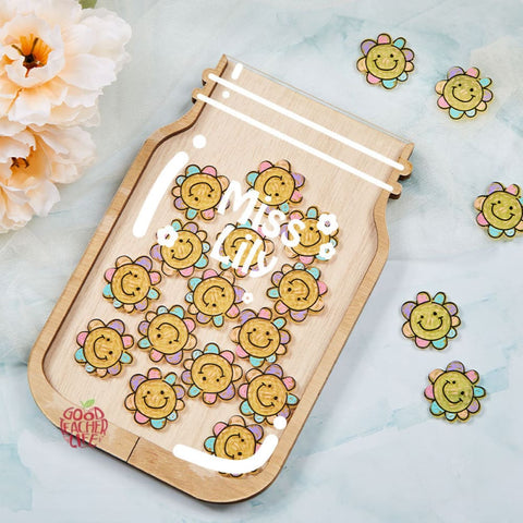 Personalized Fill The Jar With Sunflower Teacher Reward Jar