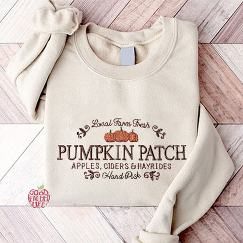 Eagerlys Fall Pumpkin Patch Sweatshirt