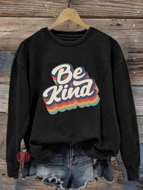 Women'S Be Kind Printed Sweatshirt