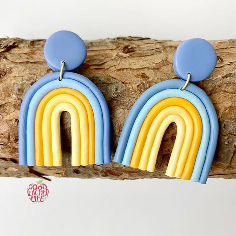 Clay Rainbow Fashion Earrings