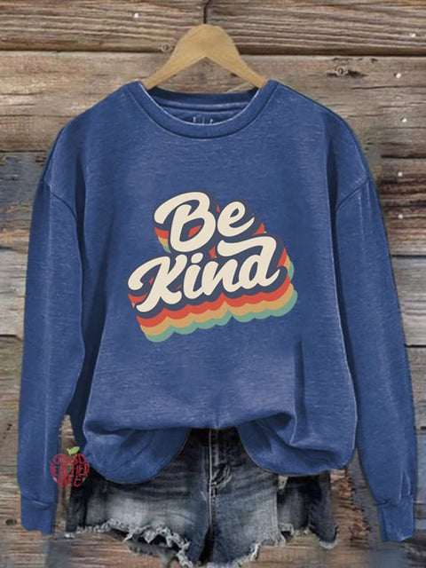 Women'S Be Kind Printed Sweatshirt