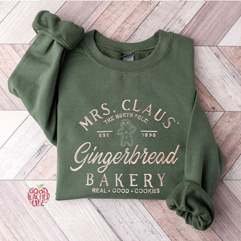 XMAS MRS. Santa Claus Bakery Sweatshirt